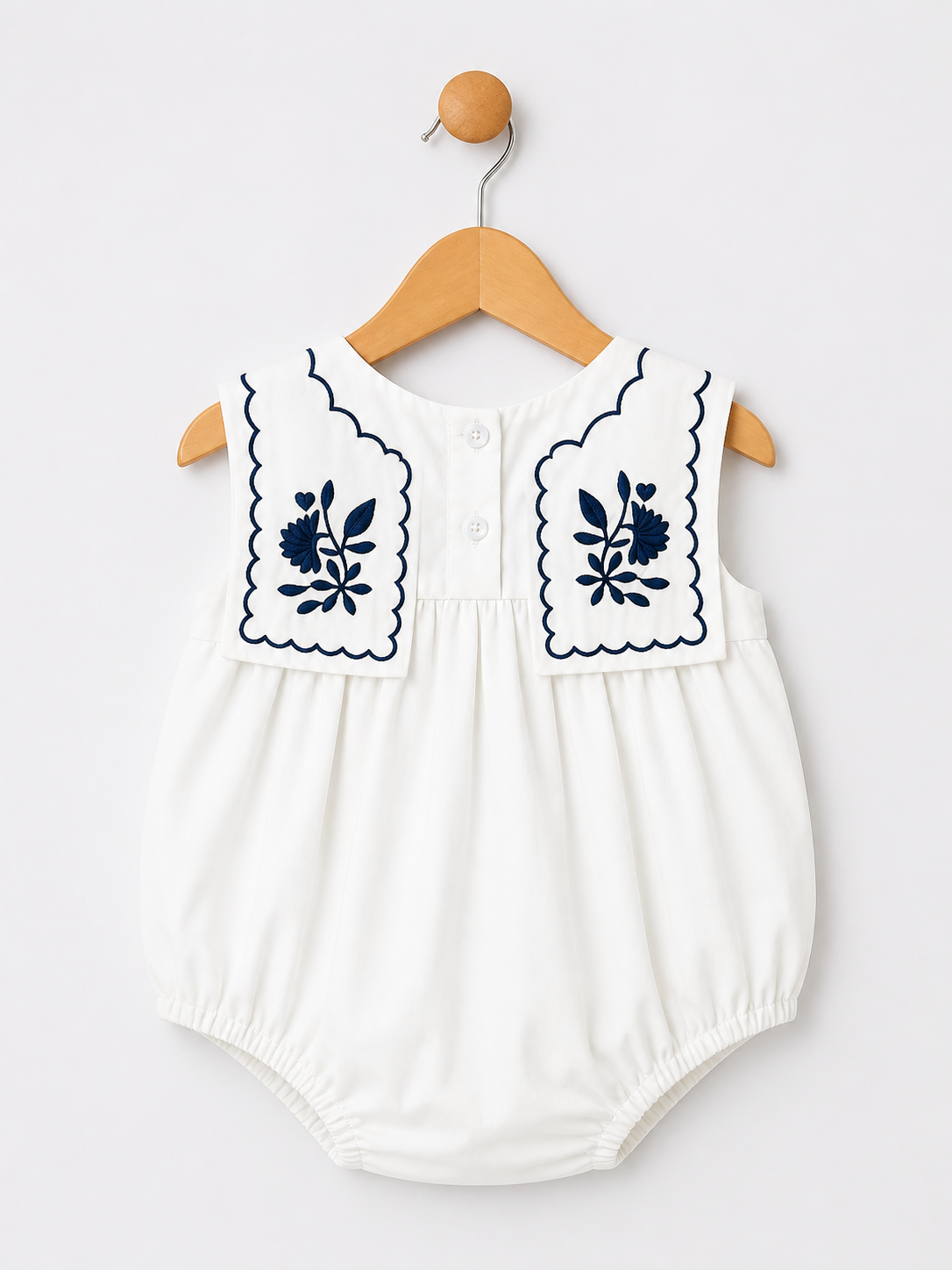 Maisie romper in white