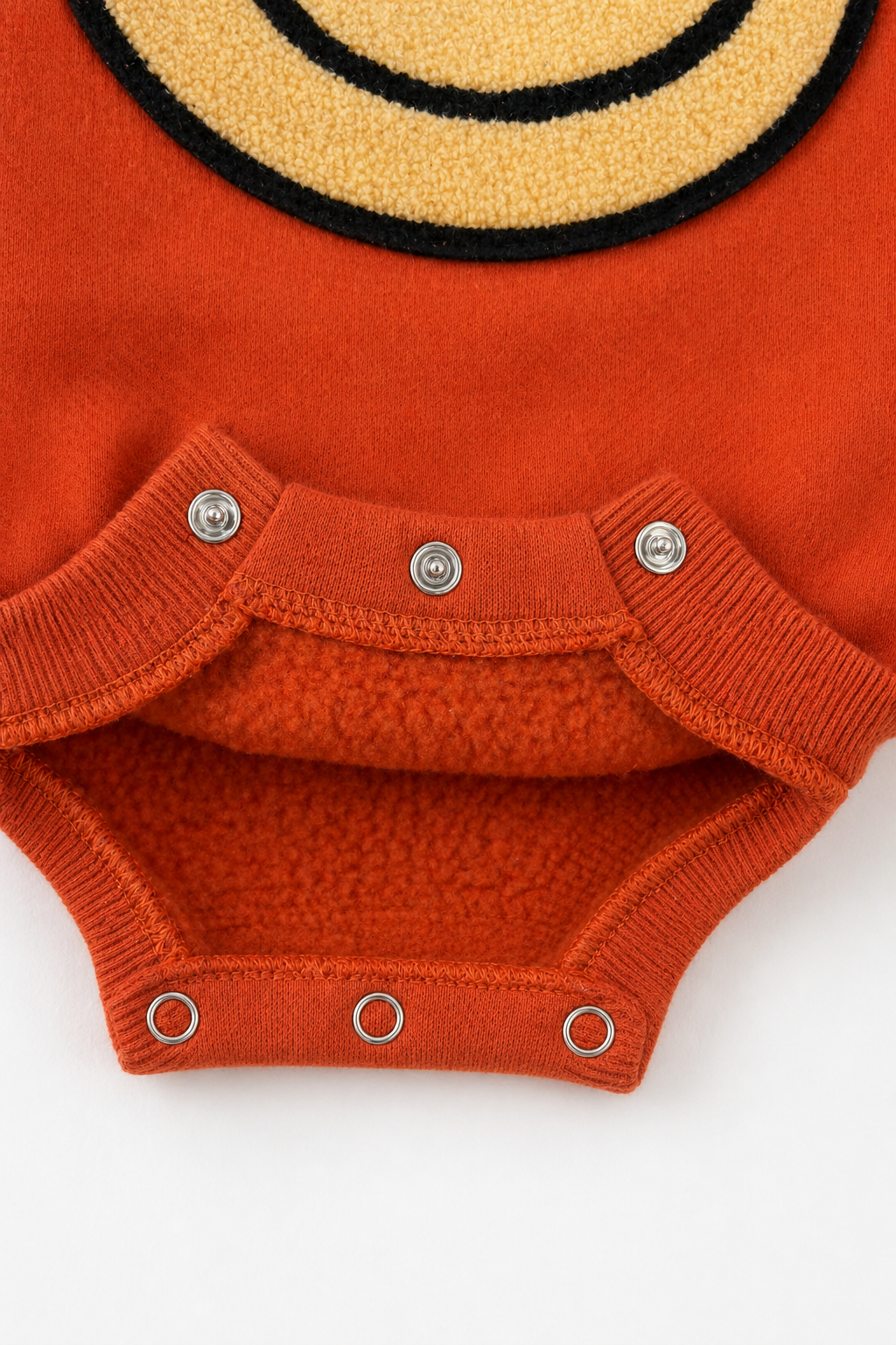 Smiley sweatshirt onesie