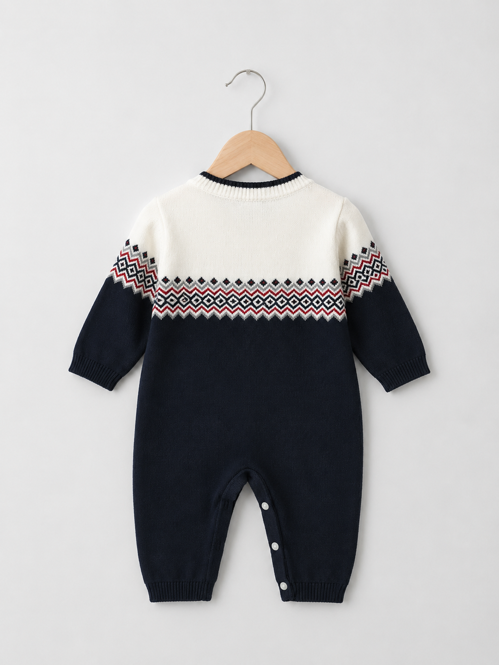 Baby Navy knit romper